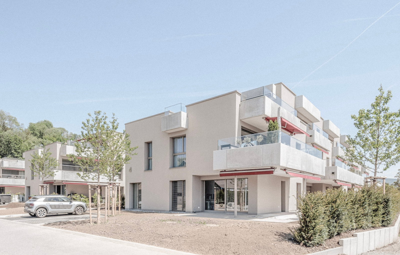Balkonfassade der Wohnüberbauung Ranger in Untersiggenthal